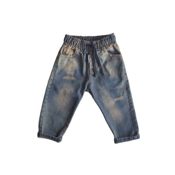 Jeans ramato graffiato bambino REBEL