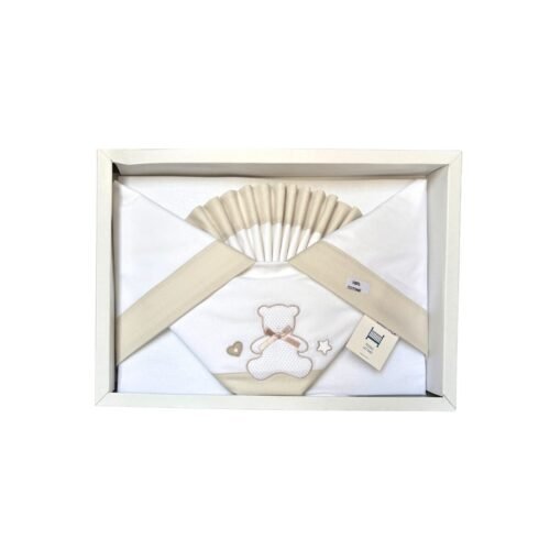 35 Lenzuolo 3 pz lettino ricamato PALLA PALLINA