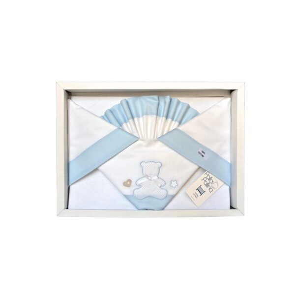 Lenzuolo 3 pz lettino ricamato PALLA PALLINA