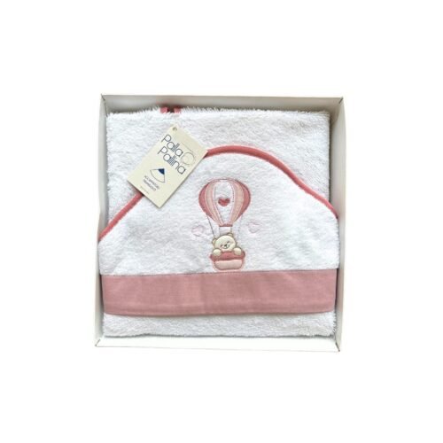 40 Accappatoio triangolo di spugna neonato mongolfiera PALLA PALLINA